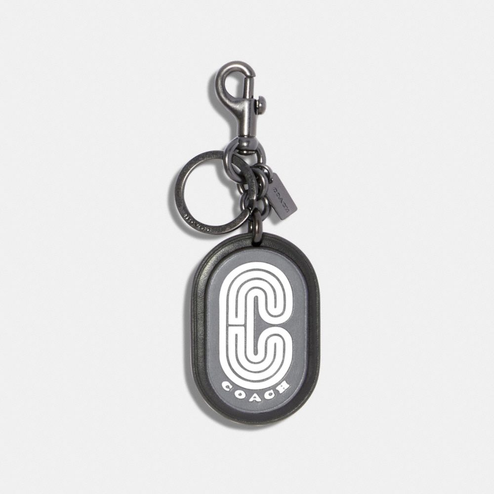 Coach Loop Key Fob with Coach Patch