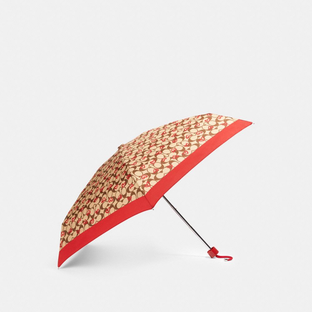 Mini Umbrella In Signature Crayon Hearts Print