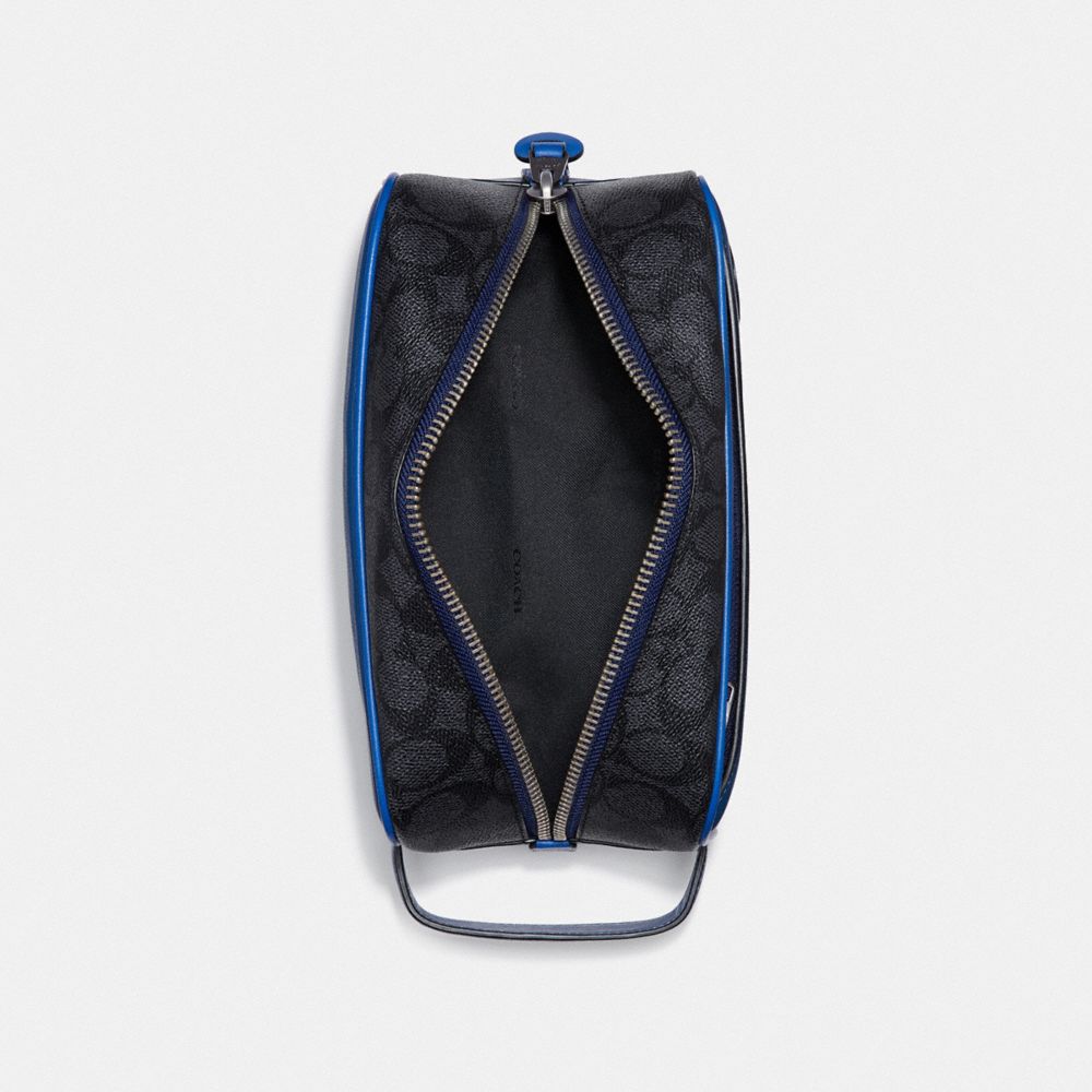 Travel Kit In Signature Canvas With Coach Patch