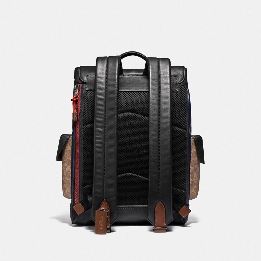 Rivington Backpack In Signature Canvas With Coach Patch Black Copper –  MUMUBRANDEDBAG