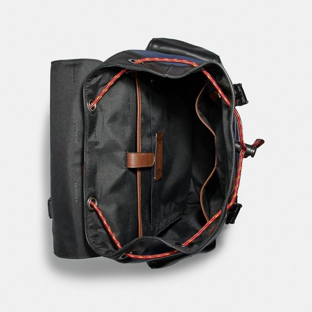 Rivington Backpack In Colorblock Signature Canvas With Coach Patch Cha –  MUMUBRANDEDBAG