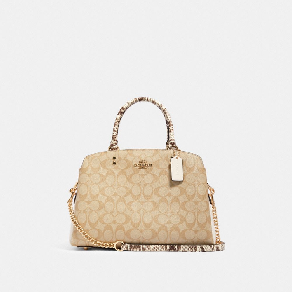 Coach mini lillie online carryall in signature canvas