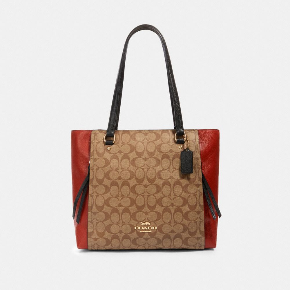 Marlon Tote In Colorblock Signature Canvas