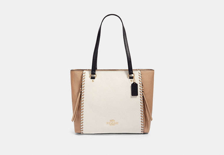 Marlon Tote In Colorblock With Whipstitch