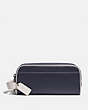 COACH®,TRAVEL KIT,Leather,Midnight/Bone,Front View