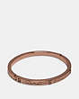 COACH®,COACH STONE BANGLE,Metal,Rose Gold,Front View