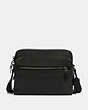 COACH®,WEST CAMERA BAG,Leather,Small,Gunmetal/Black,Front View