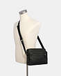 COACH®,WEST CAMERA BAG,Leather,Small,Gunmetal/Black,Alternate View