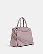 COACH®,LILLIE CARRYALL,Leather,Large,Gold/Pink,Angle View