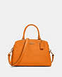 COACH®,LILLIE CARRYALL,Leather,Large,Gold/Sunbeam,Front View