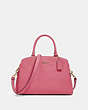 COACH®,FOURRE-TOUT LILLIE,PITONE LUCIDO,Or/Rose,Front View