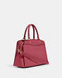 COACH®,LILLIE CARRYALL,Leather,Large,Gold/Rouge,Angle View