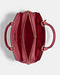 COACH®,LILLIE CARRYALL,Leather,Large,Gold/Rouge,Inside View,Top View