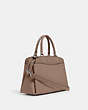 COACH®,LILLIE CARRYALL,Leather,Large,Gold/Taupe,Angle View