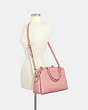 COACH®,LILLIE CARRYALL,Leather,Large,Silver/Light Blush,Alternate View