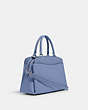COACH®,LILLIE CARRYALL,Leather,Large,Silver/Periwinkle,Angle View