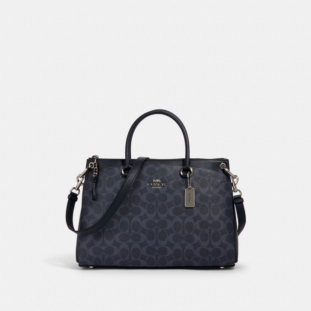 Coach mia satchel outlet in signature canvas