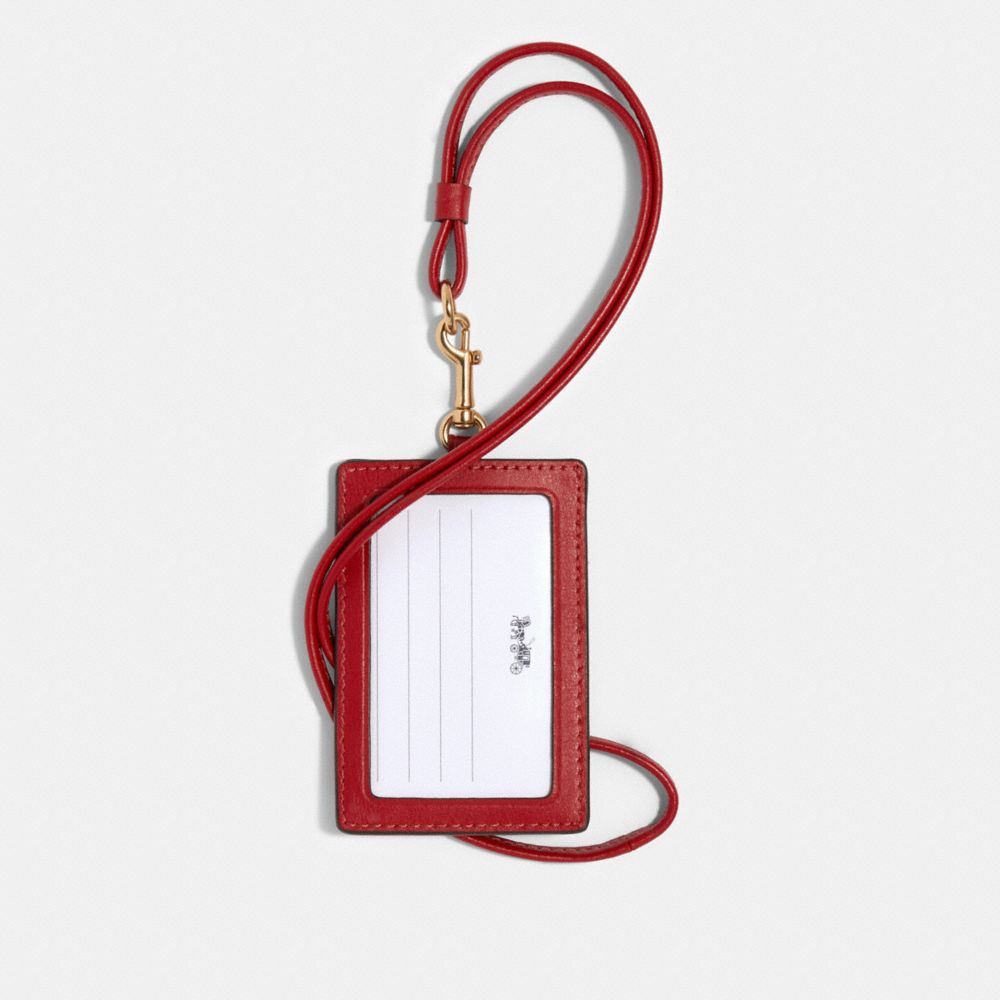 Id Lanyard In Signature Canvas With Crayon Hearts Print