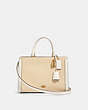 COACH®,ZOE CARRYALL IN COLORBLOCK,n/a,OL/Cream Multi,Front View