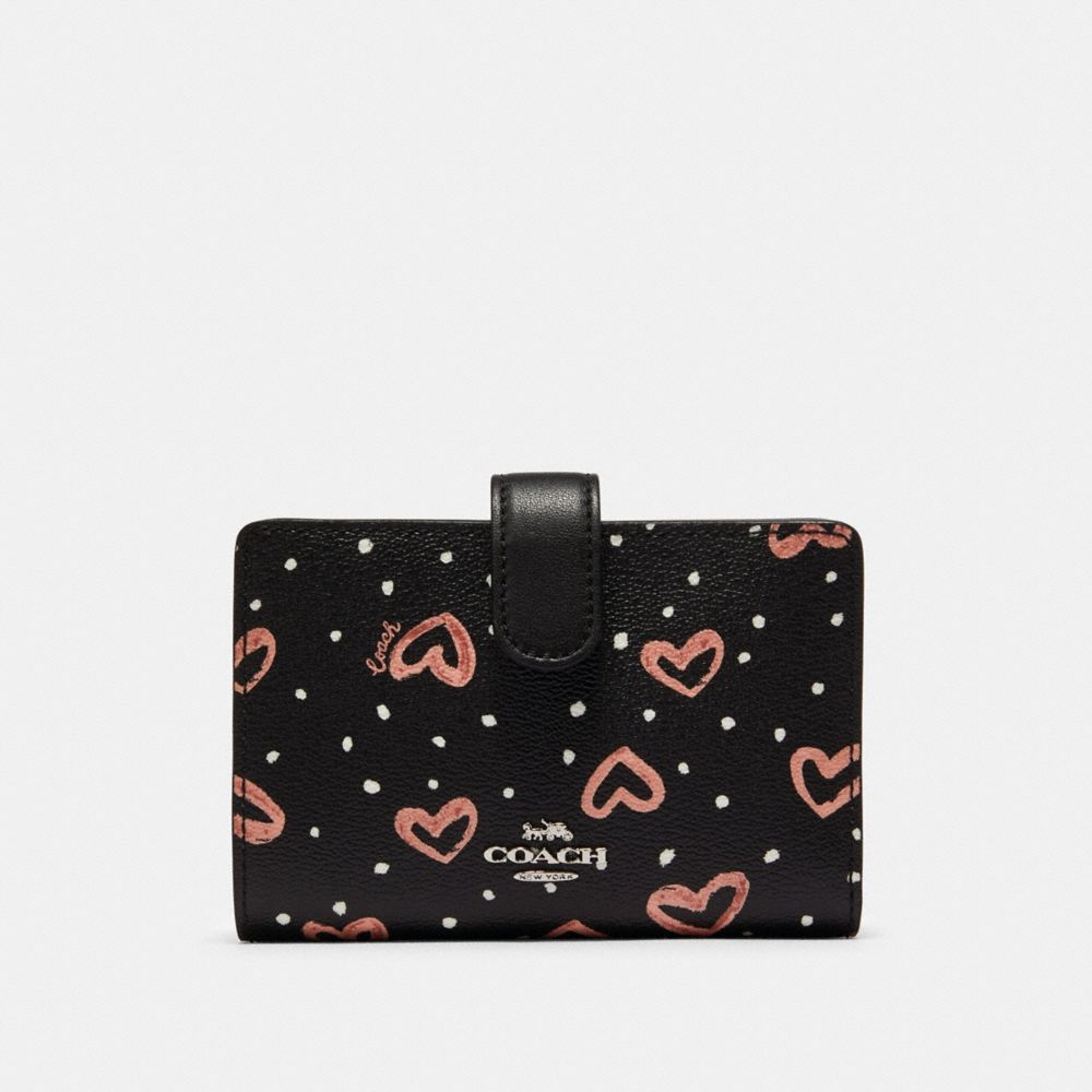 Coach heart 2024 wallet