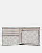 COACH®,3-IN-1 WALLET WITH SIGNATURE CANVAS INTERIOR,Leather,Bone/Chalk,Inside View,Top View