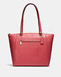 COACH®,PRAIRIE TOTE,Leather,Medium,Gold/Poppy,Front View