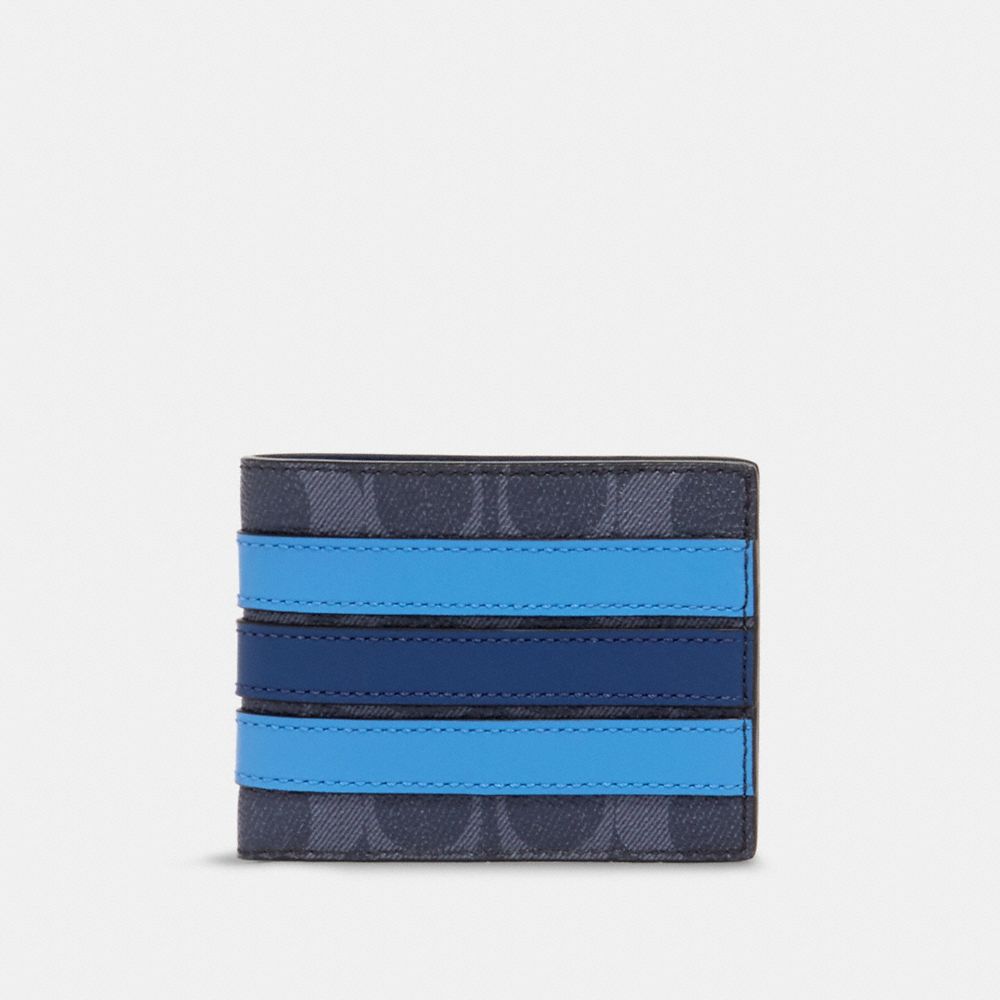 Coach men's best sale varsity stripe wallet