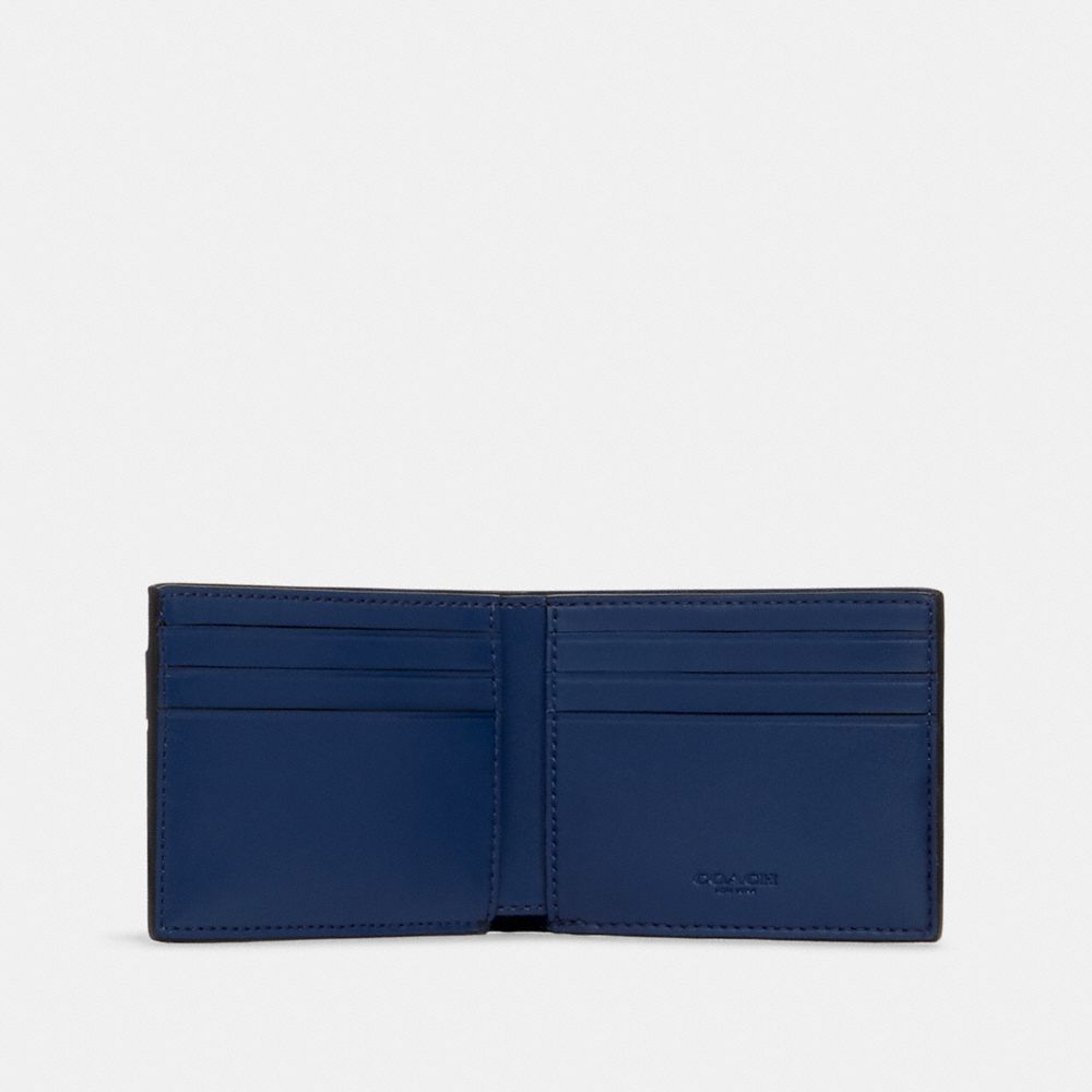 Coach mens discount wallet blue stripe