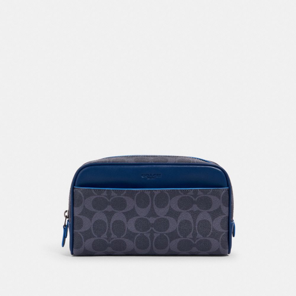 Trousse de voyage de nuit en toile signature