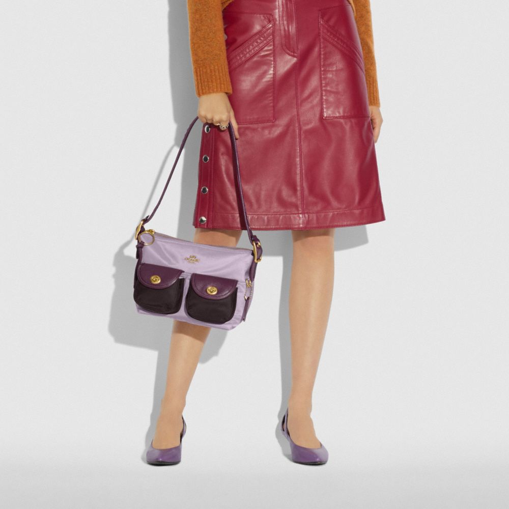 Cargo Shoulder Bag In Colorblock