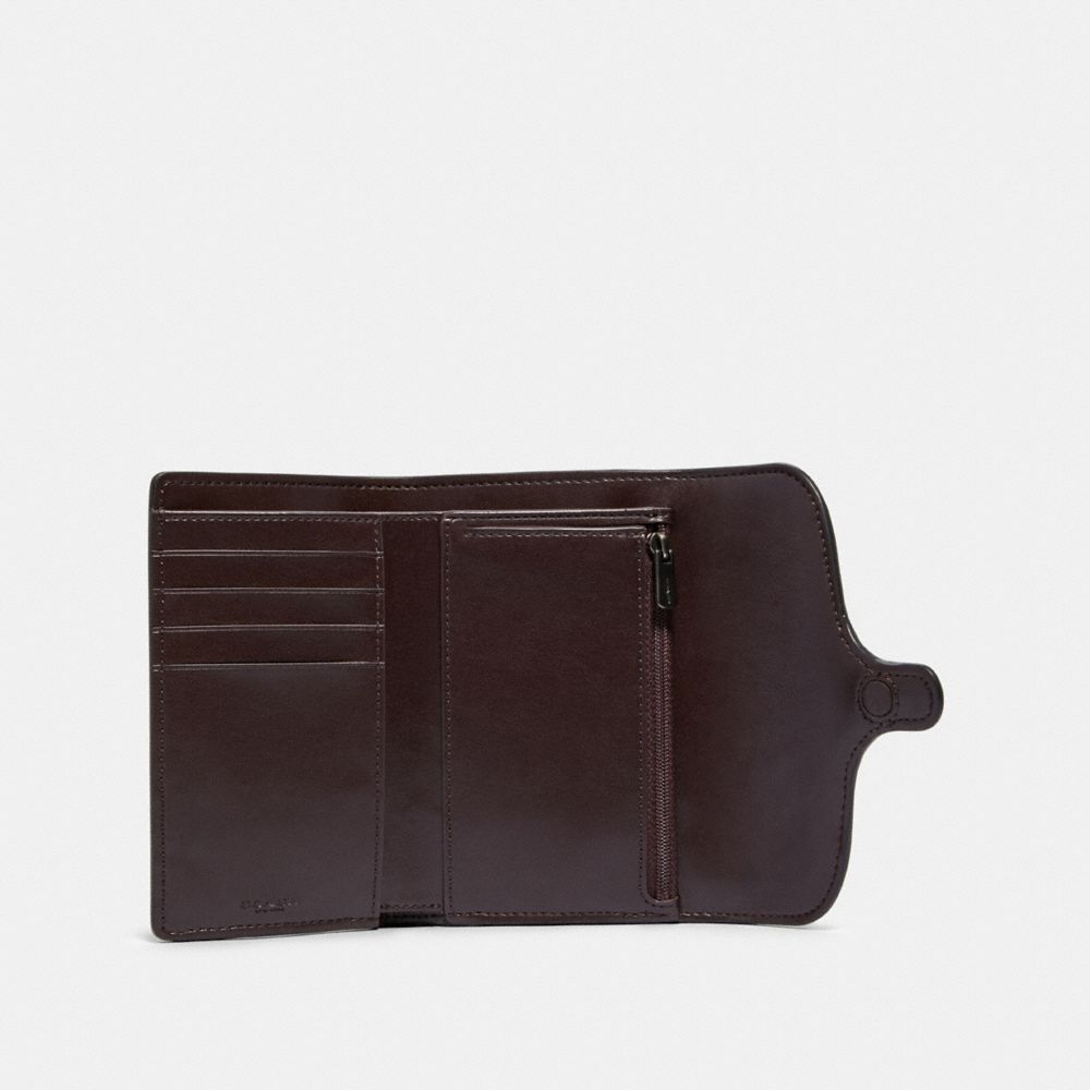 Portefeuille enveloppe Jade de taille moyenne avec empiècement