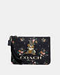 Disney X Coach Gallery Pouch With Rose Bouquet Print And Thumper