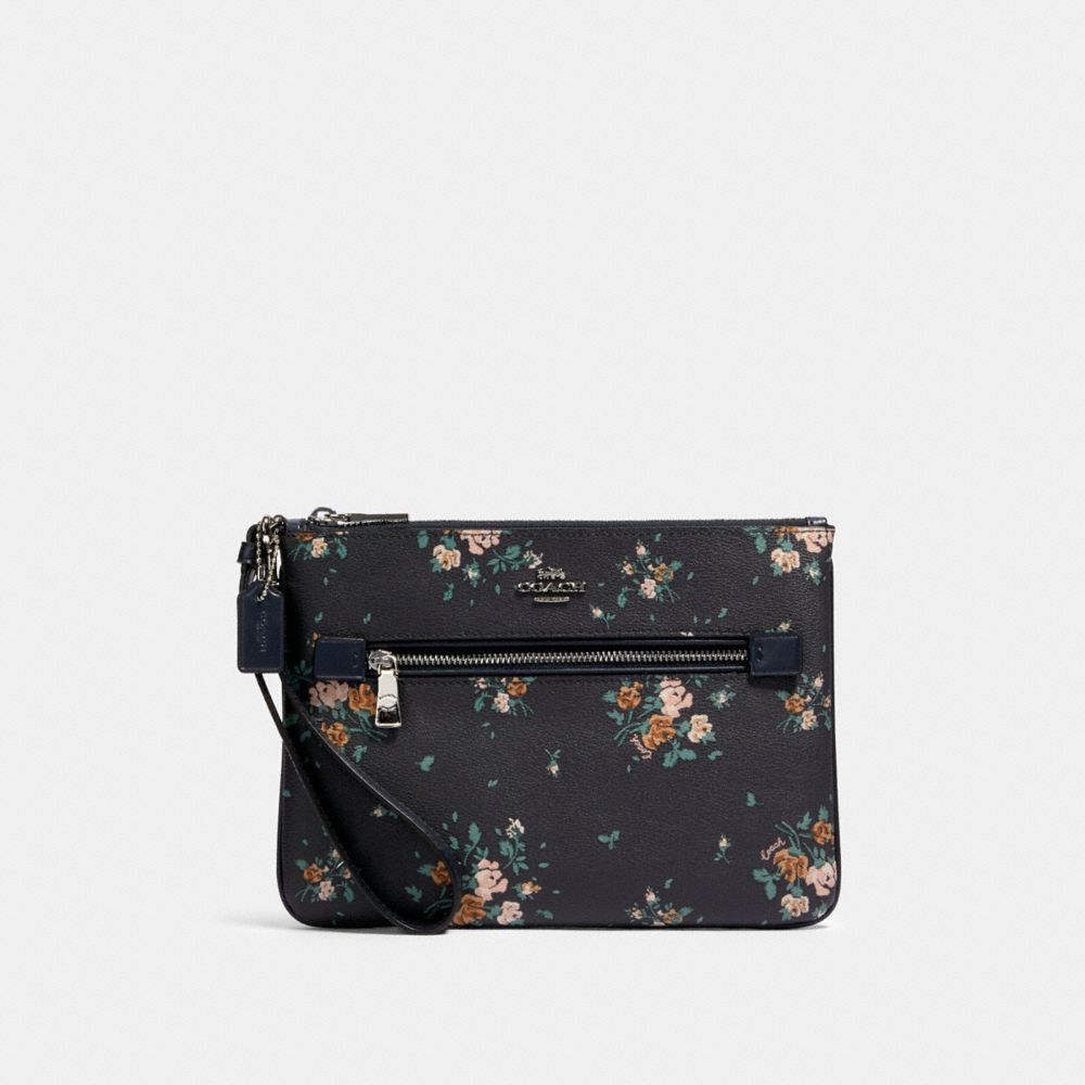 COACH Outlet Gallery Pouch With Rose Bouquet Print