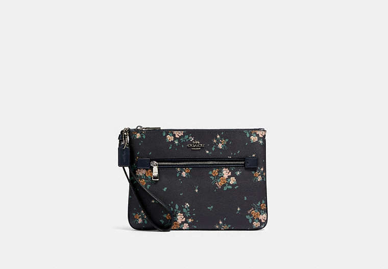 Gallery Pouch With Rose Bouquet Print