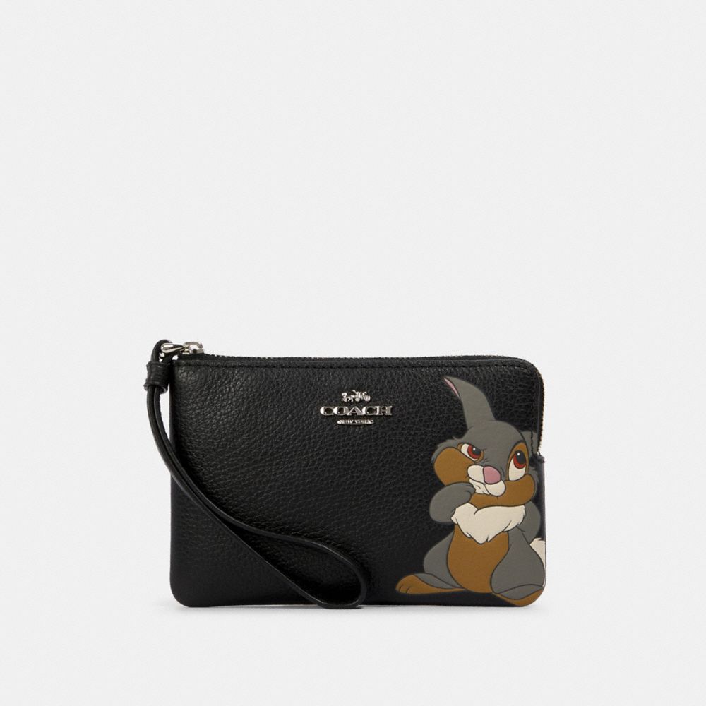 COACH® Outlet | Disney X Coach Corner Zip Wristlet With Thumper