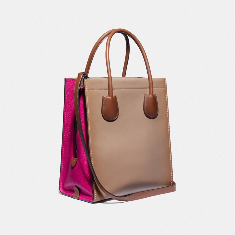 COACH®,Cashin Carry Tote 29 In Colorblock,,Angle View