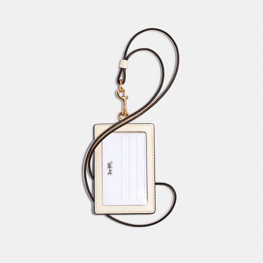 COACH®,Id Lanyard With Rose Bouquet Print,,Back View