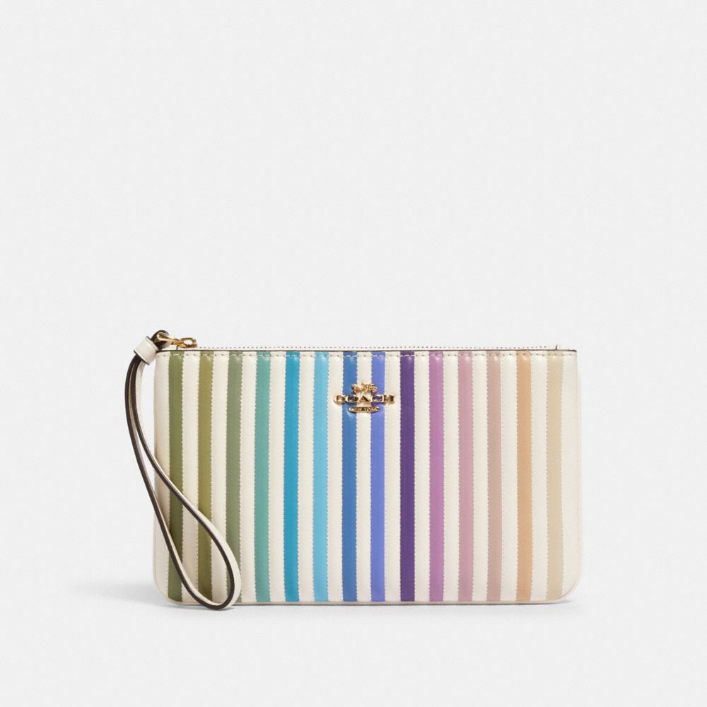 Grand Wristlet avec matelassage ombré