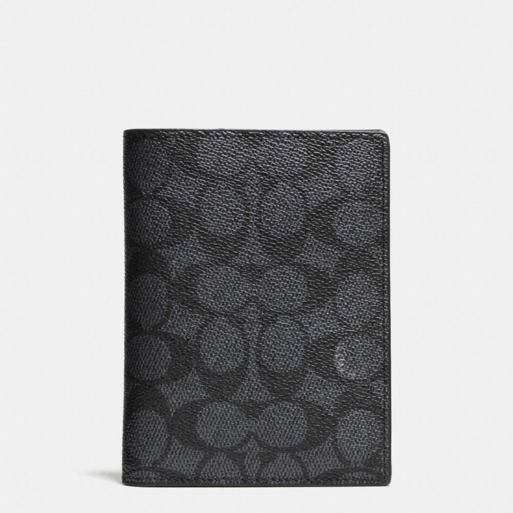 Passport Case In Signature Coated Canvas