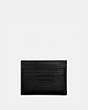 COACH®,CARD CASE,Smooth Leather,Black,Back View