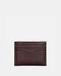 COACH®,CARD CASE,Smooth Leather,Mahagony,Front View