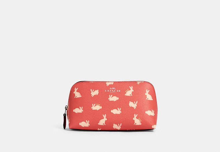 Cosmetic Case 17 With Bunny Script Print
