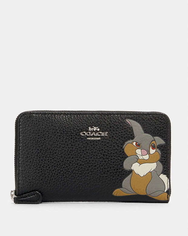COACH® Outlet | Disney X Coach Medium Zip Around Wallet With Thumper