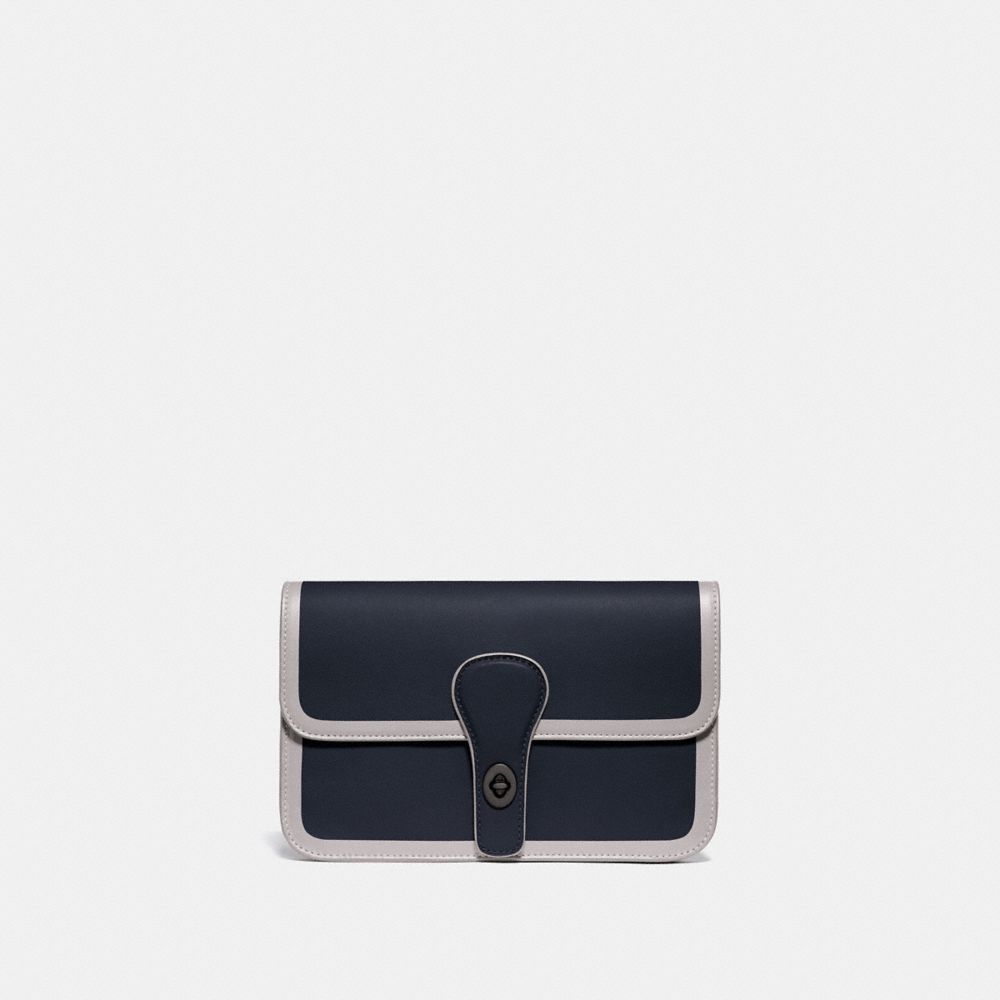 Coach x BAPE Turnlock Tab Belt Bag Navy in Canvas/Leather - US