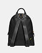 COACH®,CARRIE BACKPACK,Pebbled Leather,Large,Brass/Black,Back View