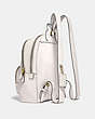 COACH®,CARRIE BACKPACK,Pebbled Leather,Large,Brass/Chalk,Angle View