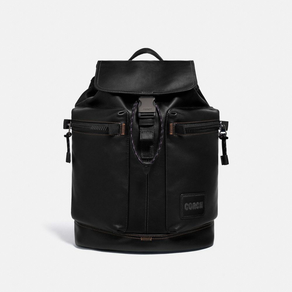 Coach Signature Canvas With Coach Patch Pacer Backpack 