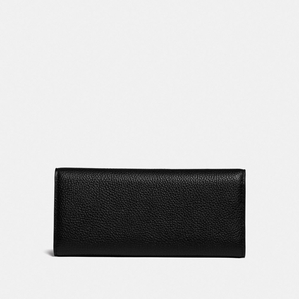 Coach long wallet discount black