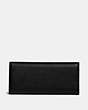 COACH®,TABBY LONG WALLET,Pebbled Leather,Brass/Black,Back View