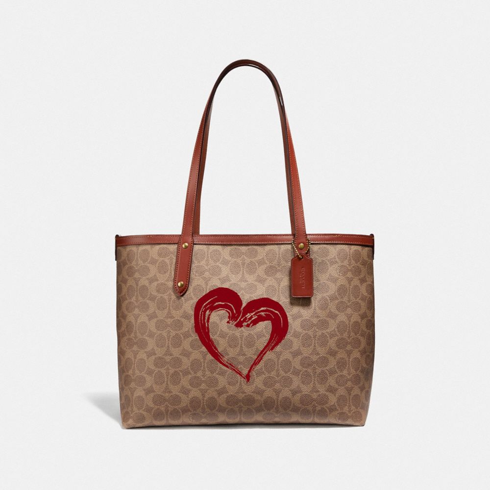 coach highline tote in signature canvas